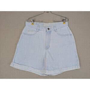Riders Denim Jeans Shorts Size 14M High Waisted USA Light Blue Vintage -0925F84